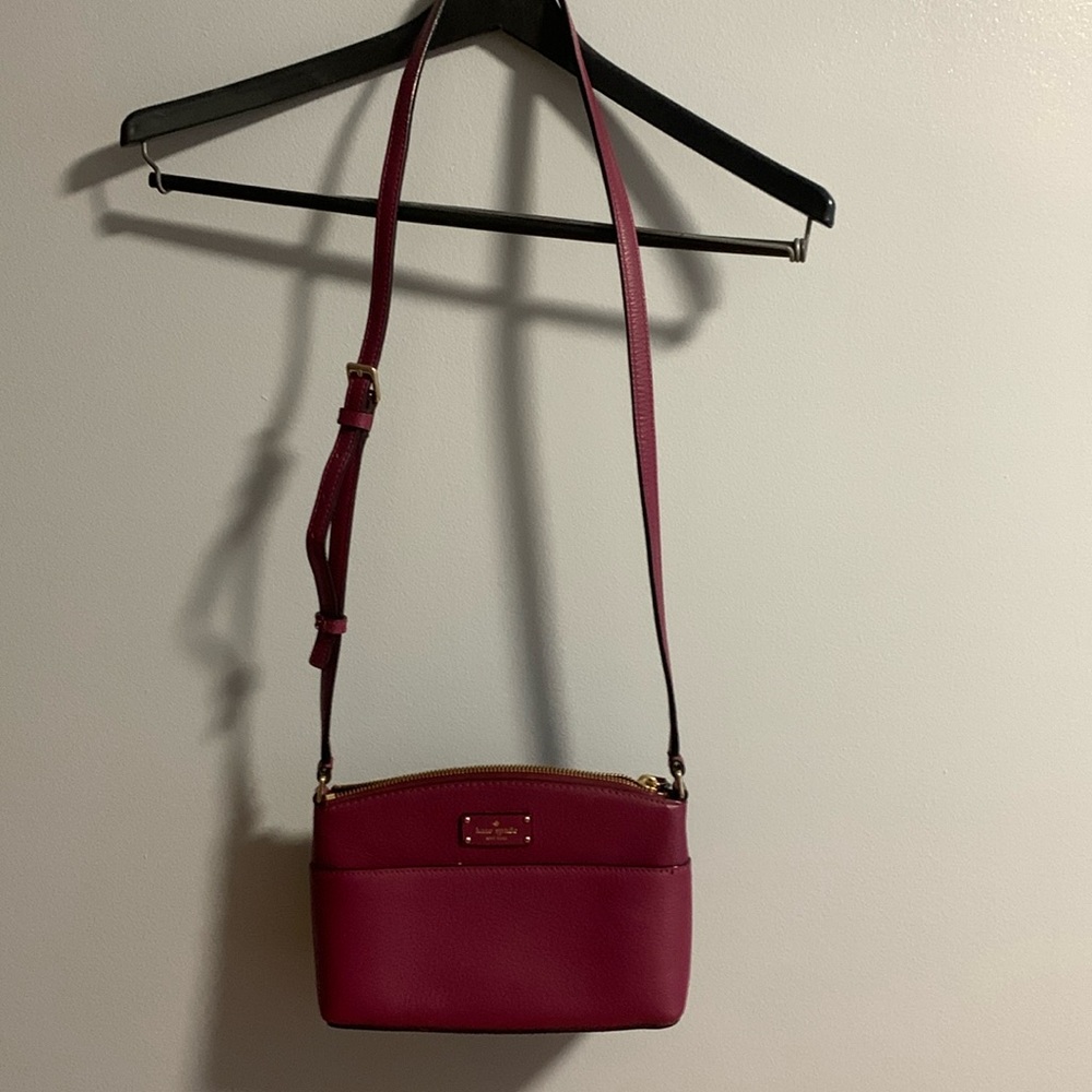 Kate spade crossbody purse wine colored